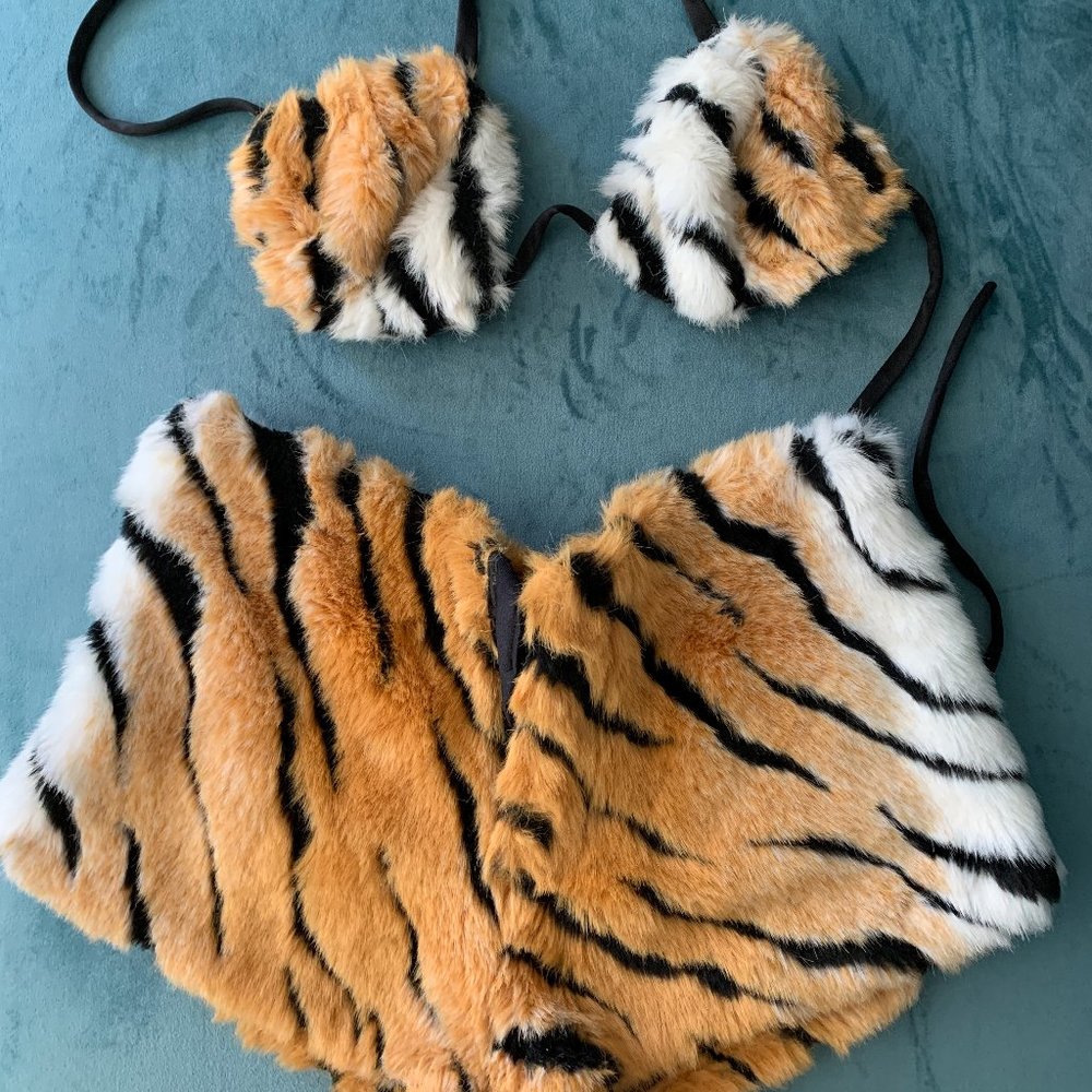 Tiger Bootie Shorts & Halter Costume